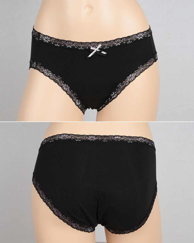 【4枚セット】サニタリーショーツ 夜用 綿 M~LL (生理用ショーツ 蒸れない 生理用パンツ サニタリー ショーツ レディース インナー) (在庫限り)