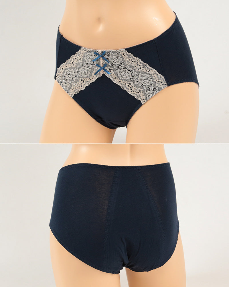 サニタリーショーツ 夜用 羽根つき 綿 M~LL (生理用ショーツ 蒸れない 羽根付き 生理用パンツ サニタリー ショーツ レディース インナー) (在庫限り)