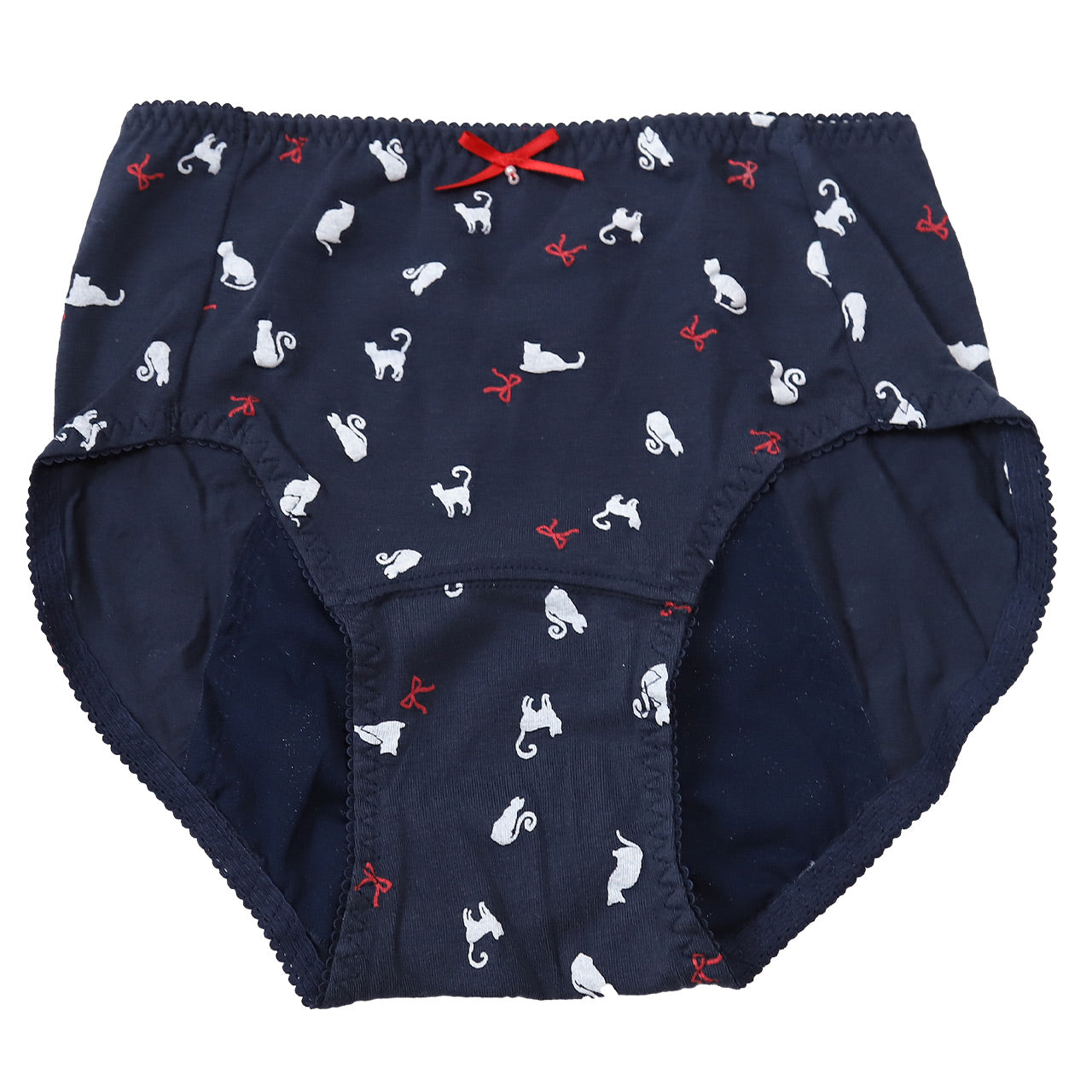 ジュニア用 サニタリーショーツ 夜用 子供 生理用ショーツ 綿 羽つき 150~165cm (女の子 下着 パンツ 女子 サニタリー 羽根つき インナー 小学生 中学生 生理用パンツ ナイト用) (在庫限り)