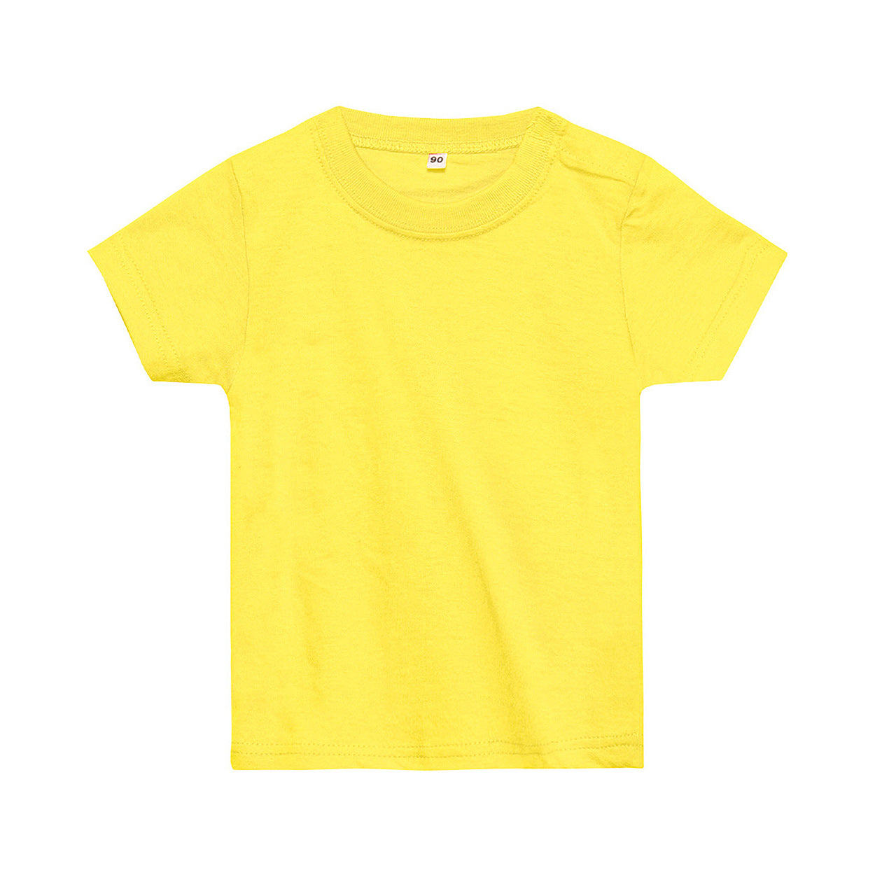 ベビー キッズ Tシャツ 無地 スナップボタン 80・90 (半袖 シャツ tシャツ キッズ 幼児 男女兼用 男の子 女の子 クルーネック 肩スナップ) (取寄せ)