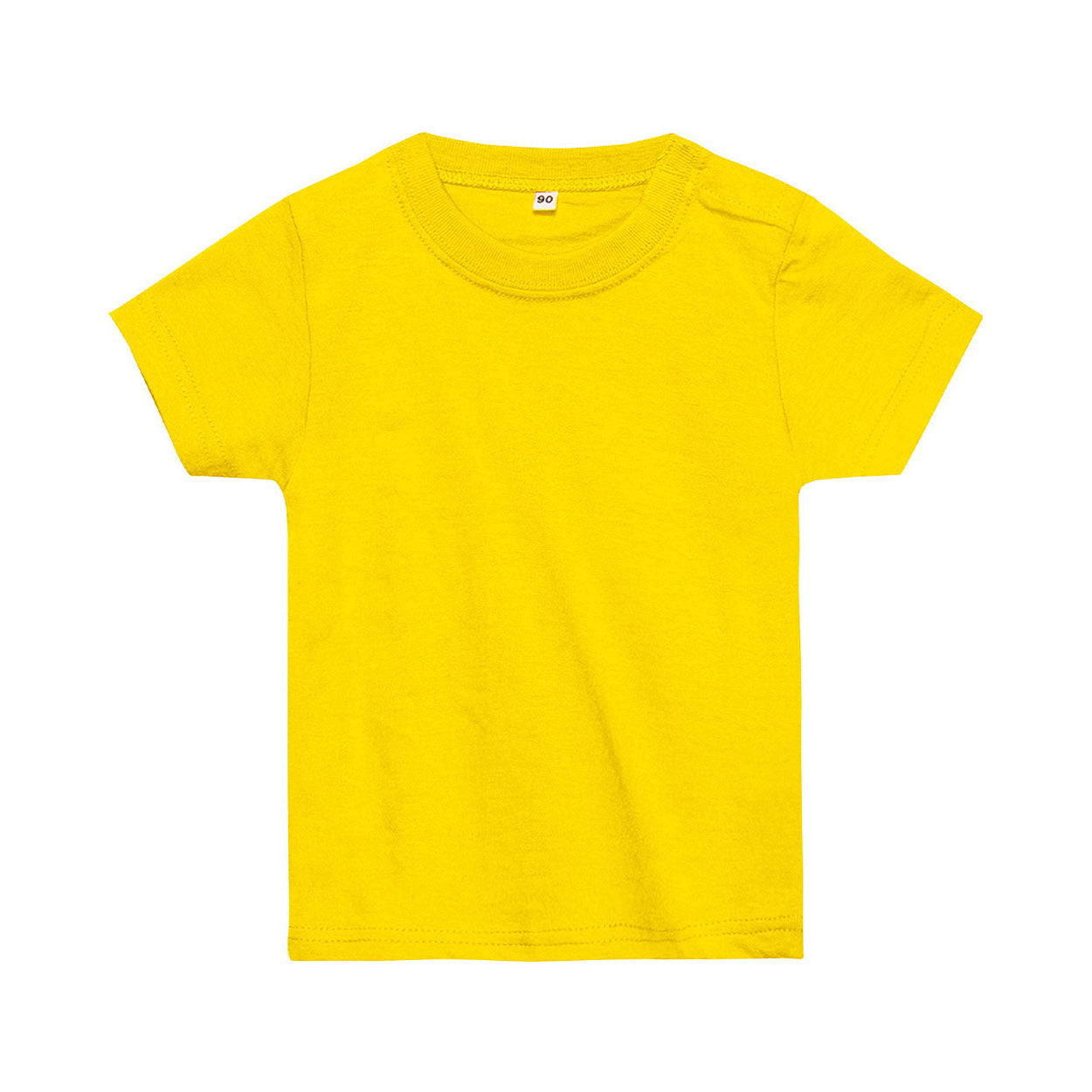 ベビー キッズ Tシャツ 無地 スナップボタン 80・90 (半袖 シャツ tシャツ キッズ 幼児 男女兼用 男の子 女の子 クルーネック 肩スナップ) (取寄せ)