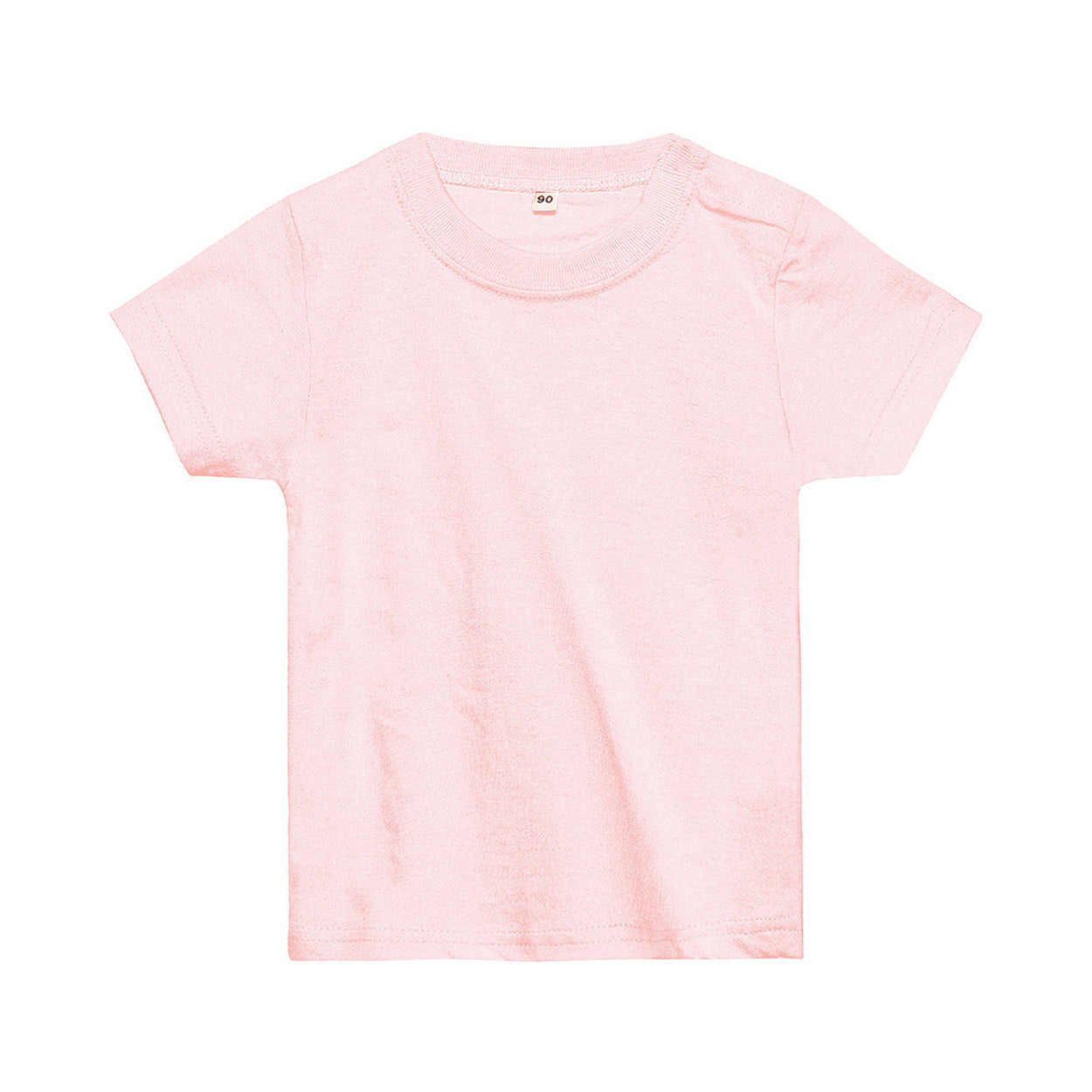 ベビー キッズ Tシャツ 無地 スナップボタン 80・90 (半袖 シャツ tシャツ キッズ 幼児 男女兼用 男の子 女の子 クルーネック 肩スナップ) (取寄せ)