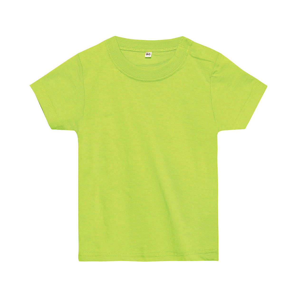 ベビー キッズ Tシャツ 無地 スナップボタン 80・90 (半袖 シャツ tシャツ キッズ 幼児 男女兼用 男の子 女の子 クルーネック 肩スナップ) (取寄せ)