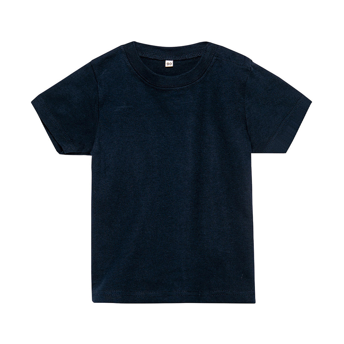 ベビー キッズ Tシャツ 無地 スナップボタン 80・90 (半袖 シャツ tシャツ キッズ 幼児 男女兼用 男の子 女の子 クルーネック 肩スナップ) (取寄せ)