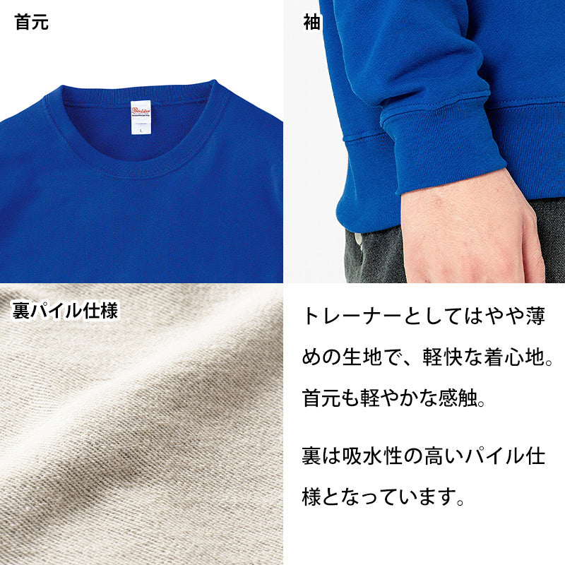プリントスター トレーナー スウェット キッズ ジュニア 長袖 8.4オンス オールシーズン 裏パイル 110~150 (printstar ながそで 長そで 100 110 120 130 140 150 ボーイズ ガールズ クルーネック) (取寄せ)
