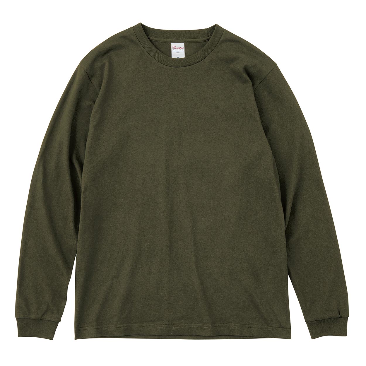 Tシャツ 長袖 ロンT メンズ レディース 無地 綿100% ロングスリーブ 5.6オンス 大きいサイズ やや厚手 部屋着 重ね着 ブランド 黒 白 ネイビー グリーン ピンク XS~3XL プリントスター 大人 男性 女性 男子 女子 XS S M L XL 2XL 3XL 20代 30代 40代 50代 (取寄せ)