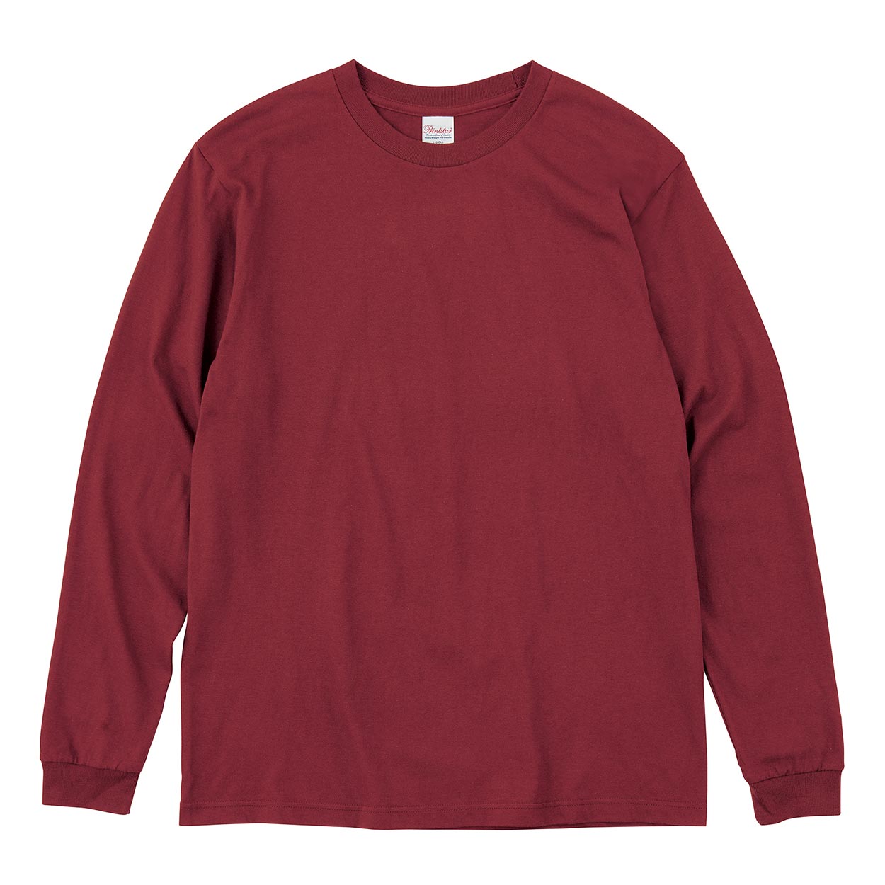 Tシャツ 長袖 ロンT メンズ レディース 無地 綿100% ロングスリーブ 5.6オンス 大きいサイズ やや厚手 部屋着 重ね着 ブランド 黒 白 ネイビー グリーン ピンク XS~3XL プリントスター 大人 男性 女性 男子 女子 XS S M L XL 2XL 3XL 20代 30代 40代 50代 (取寄せ)