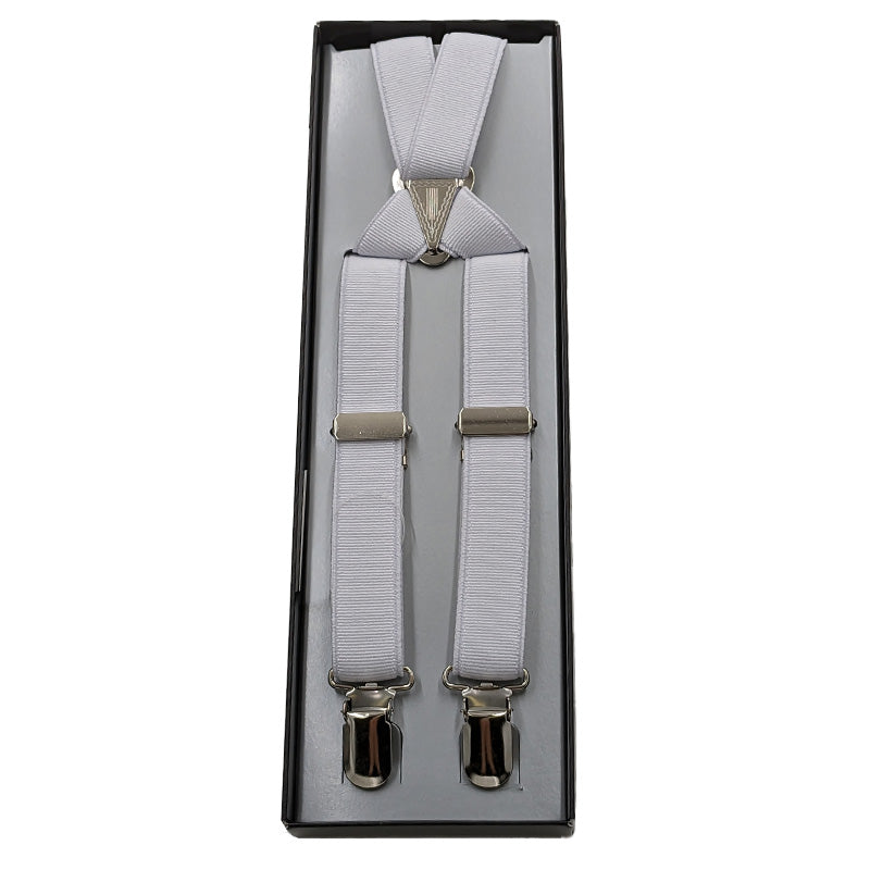 サスペンダー メンズ 日本製 X型 クロス 21mm (シンプル 無地 スーツ ビジネス 紳士 男性 男女兼用 ブラック ネイビー ブラウン グレー ホワイト)