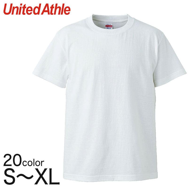 メンズ カラー 無地Tシャツ ユナイテッドアスレ S~XL (S M L XL 紳士 男性 男子 綿100% アウター 半袖) (取寄せ)