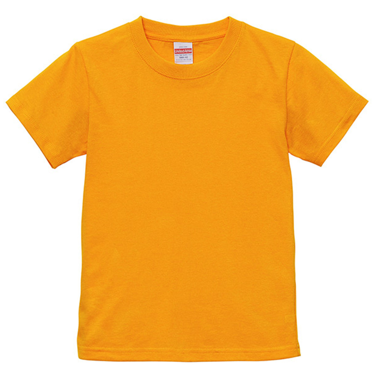 Tシャツ キッズ 無地 女の子 男の子 半袖 カラー ユナイテッドアスレ ブランド 90~160cm 子供服 トップス 子ども 男子 女子 ジュニア 黄色 オレンジ 赤 紫 緑 90 100 110 120 130 140 150 160 (送料無料) (取寄せ)