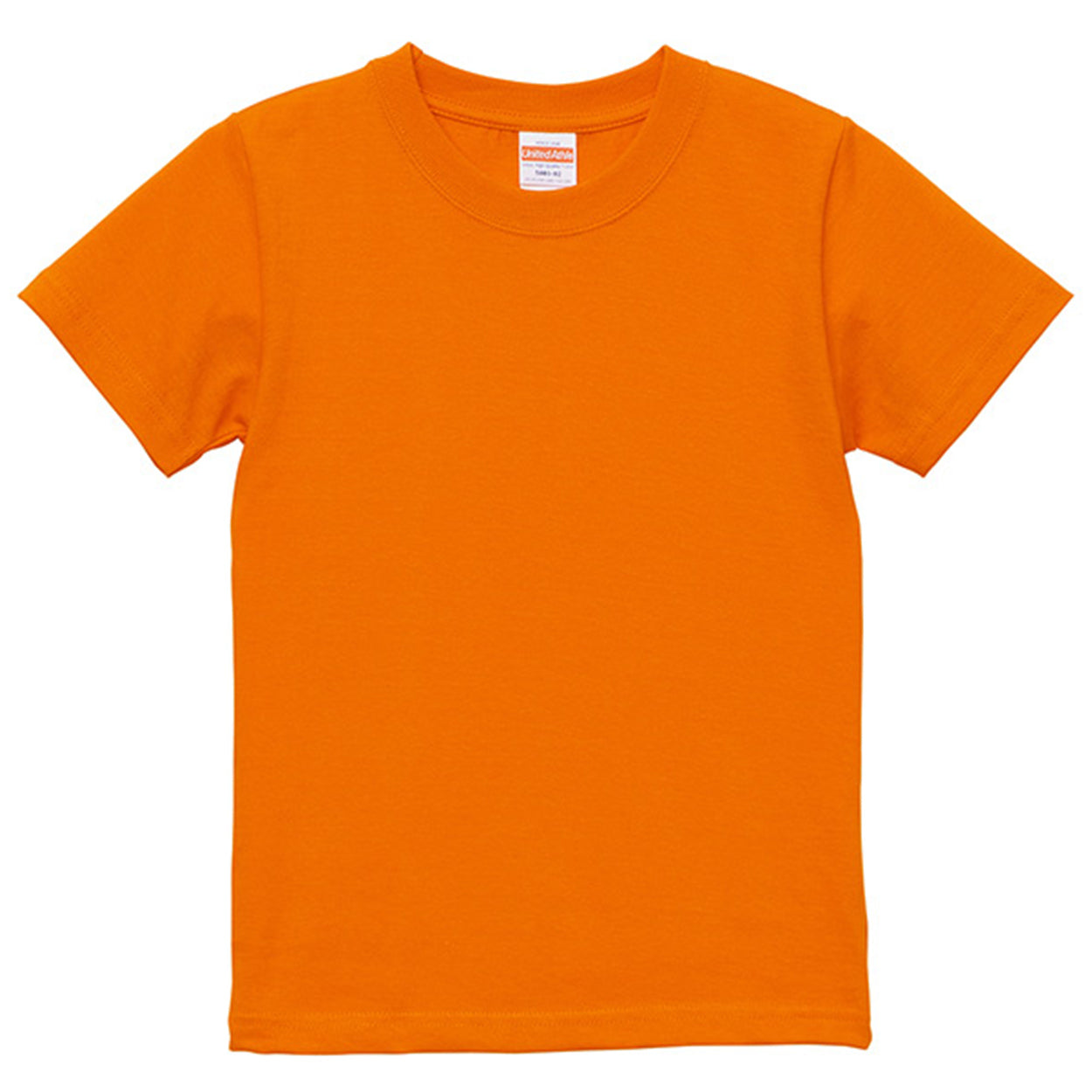 Tシャツ キッズ 無地 女の子 男の子 半袖 カラー ユナイテッドアスレ ブランド 90~160cm 子供服 トップス 子ども 男子 女子 ジュニア 黄色 オレンジ 赤 紫 緑 90 100 110 120 130 140 150 160 (送料無料) (取寄せ)
