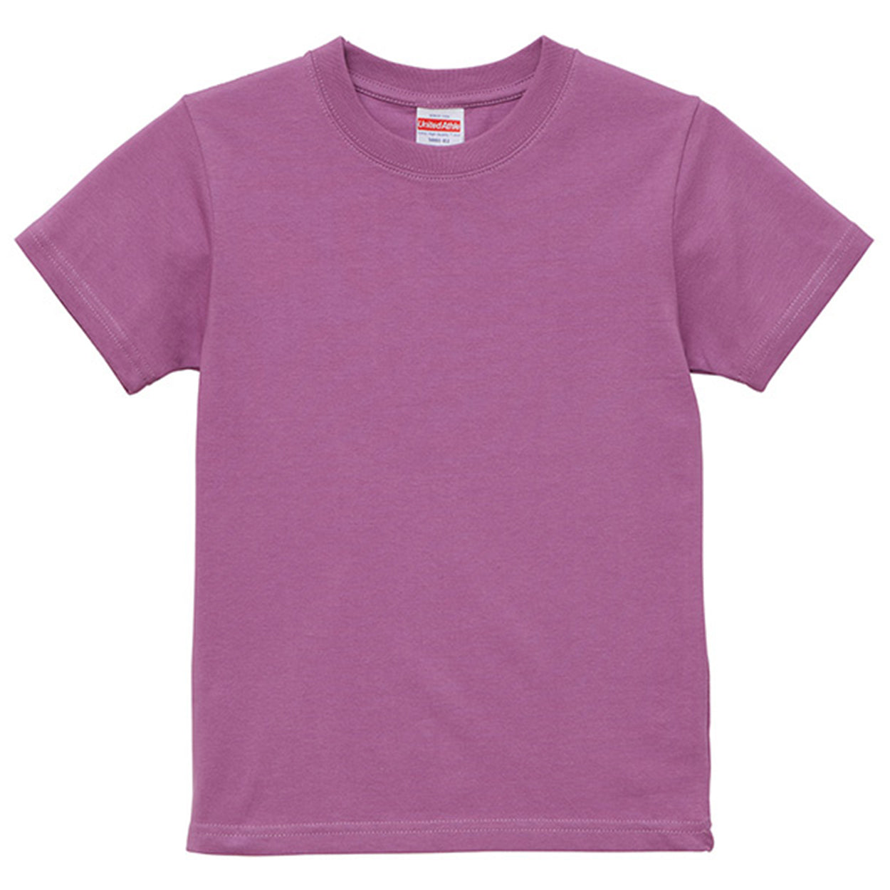 Tシャツ キッズ 無地 女の子 男の子 半袖 カラー ユナイテッドアスレ ブランド 90~160cm 子供服 トップス 子ども 男子 女子 ジュニア 黄色 オレンジ 赤 紫 緑 90 100 110 120 130 140 150 160 (送料無料) (取寄せ)