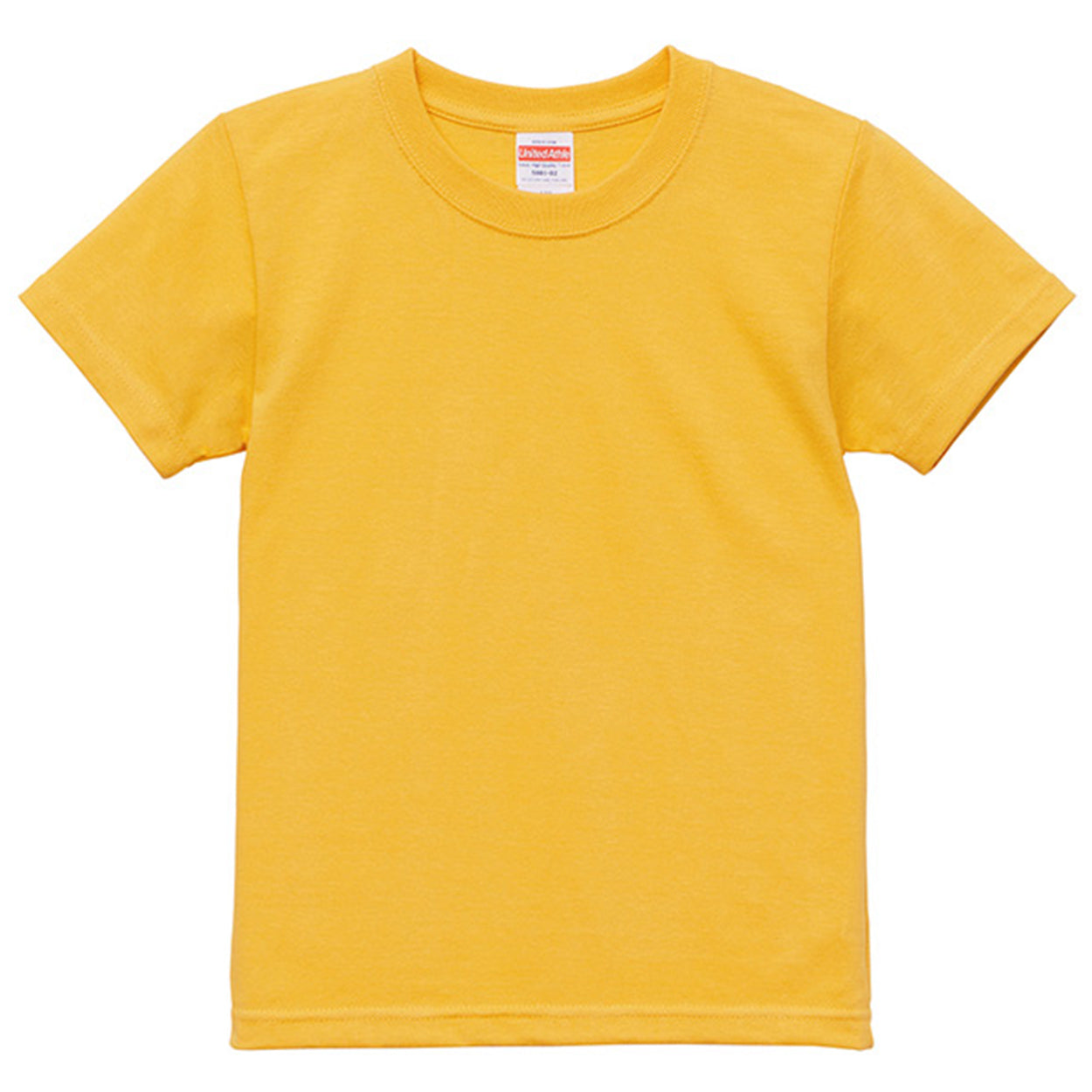 Tシャツ キッズ 無地 女の子 男の子 半袖 カラー ユナイテッドアスレ ブランド 90~160cm 子供服 トップス 子ども 男子 女子 ジュニア 黄色 オレンジ 赤 紫 緑 90 100 110 120 130 140 150 160 (送料無料) (取寄せ)