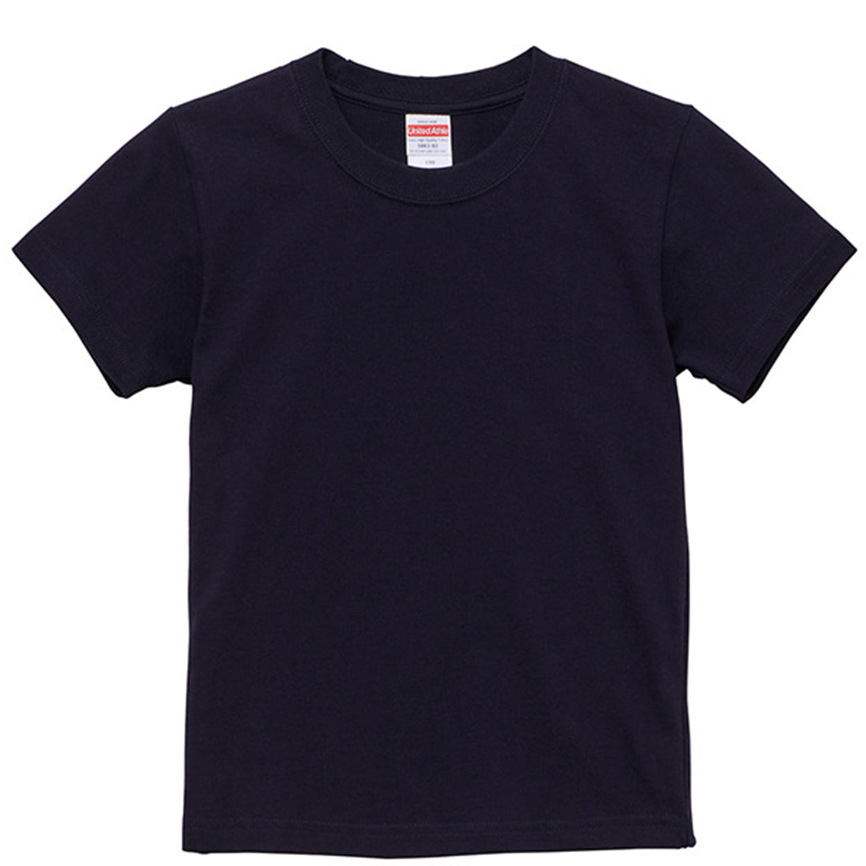 Tシャツ キッズ 無地 女の子 男の子 半袖 カラー ユナイテッドアスレ ブランド 90~160cm 子供服 トップス 子ども 男子 女子 ジュニア 緑 青 紺 ネイビー 茶 90 100 110 120 130 140 150 160 (送料無料) (取寄せ)
