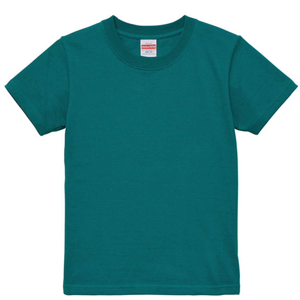 Tシャツ キッズ 無地 女の子 男の子 半袖 カラー ユナイテッドアスレ ブランド 90~160cm 子供服 トップス 子ども 男子 女子 ジュニア 緑 青 紺 ネイビー 茶 90 100 110 120 130 140 150 160 (送料無料) (取寄せ)