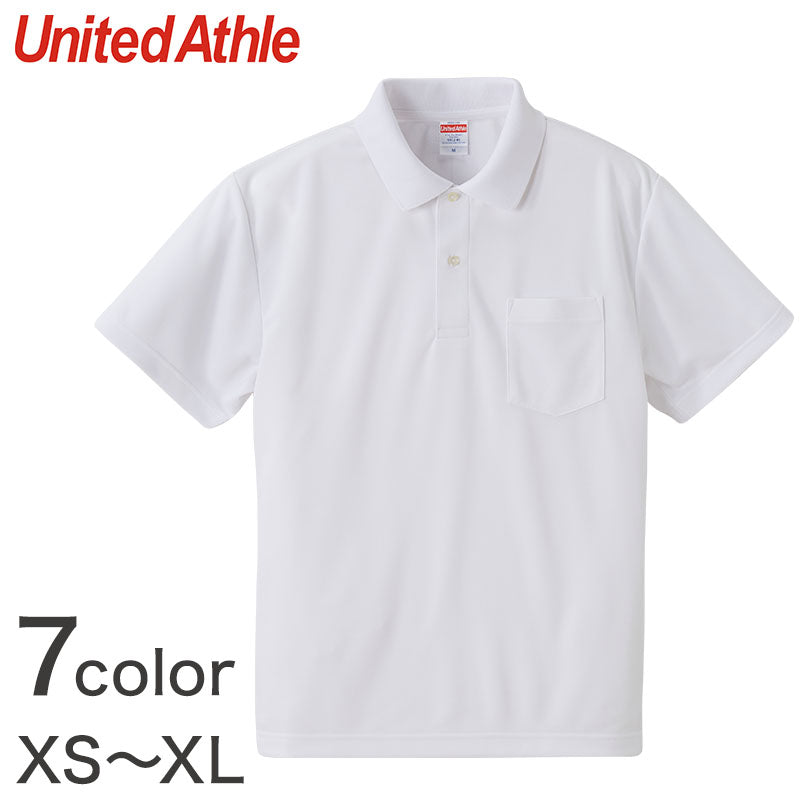 メンズ 4.1オンス ドライアスレチックポロシャツ ポケット付 XS~XL (United Athle メンズ アウター) (取寄せ)
