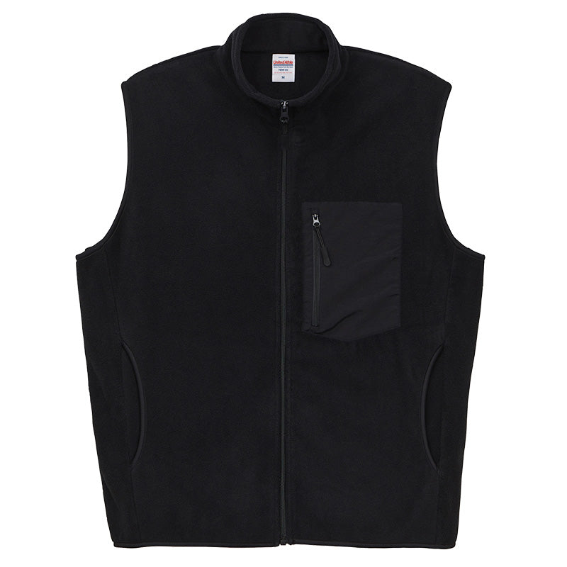 フリースベスト ベスト フリース ユナイテッドアスレ M L XL 男女兼用 ユニセックス メンズ レディース 冬 秋冬 防寒 もこもこ マイクロフリース 軽量 暖か アウター (取寄せ)