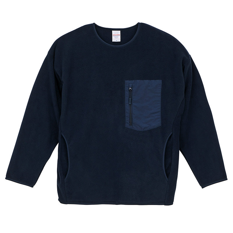 フリースシャツ シャツ フリース ユナイテッドアスレ M L XL インナー 長袖 男女兼用 ユニセックス メンズ レディース 冬 秋冬 真冬 防寒 ふわふわ マイクロフリース 軽量 暖か あたたか (取寄せ)