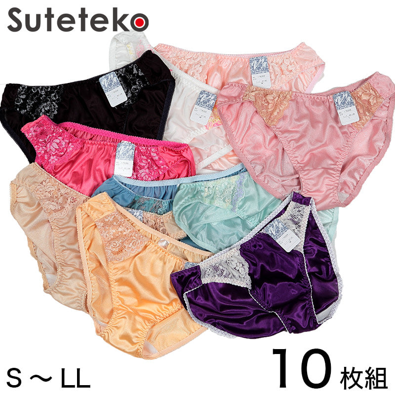 ショーツ レディース セット おまかせ 福袋 10枚セット S~LL (下着 パンツ トリコットショーツ スタンダード まとめ買い インナー S M L LL) (在庫限り)