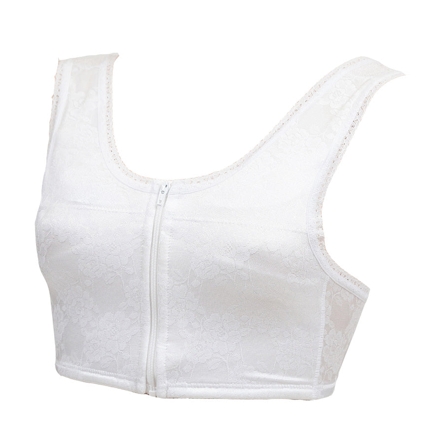 日本製 レディース 京楽楽 裏綿 抗菌防臭加工 フロントファスナー 和装ブラジャー M~EL (前開き 前あき 和装下着 着物ブラジャー 体型補正 花嫁用 留袖用 振袖用 礼装 着付け 下着 肌着 国産 国内生産) (和装呉服)