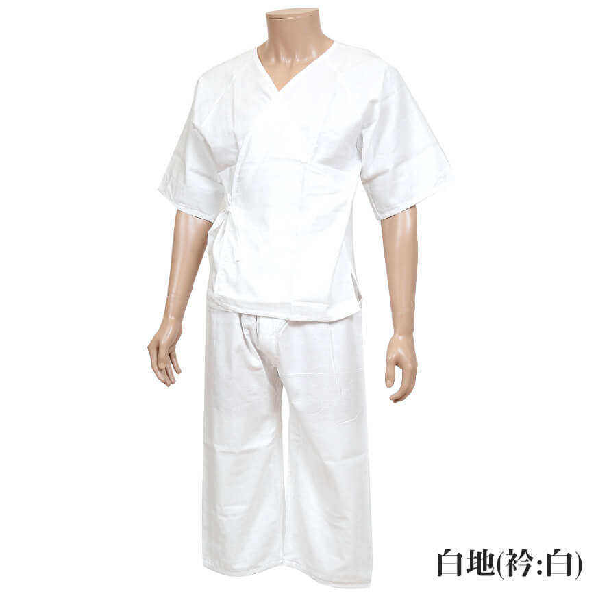 八重の下着本舗 紳士用 綿100%二重合わせガーゼ 打合せひも付き 和装アンサンブル (M・L)(YAE メンズ 男性用 礼装 浴衣 作務衣 着付け 和装下着 肌着 肌襦袢 はだじゅばん ラグラン袖 半袖 上下組 ステテコ 日本製)ON【和装呉服】 (取寄せ)