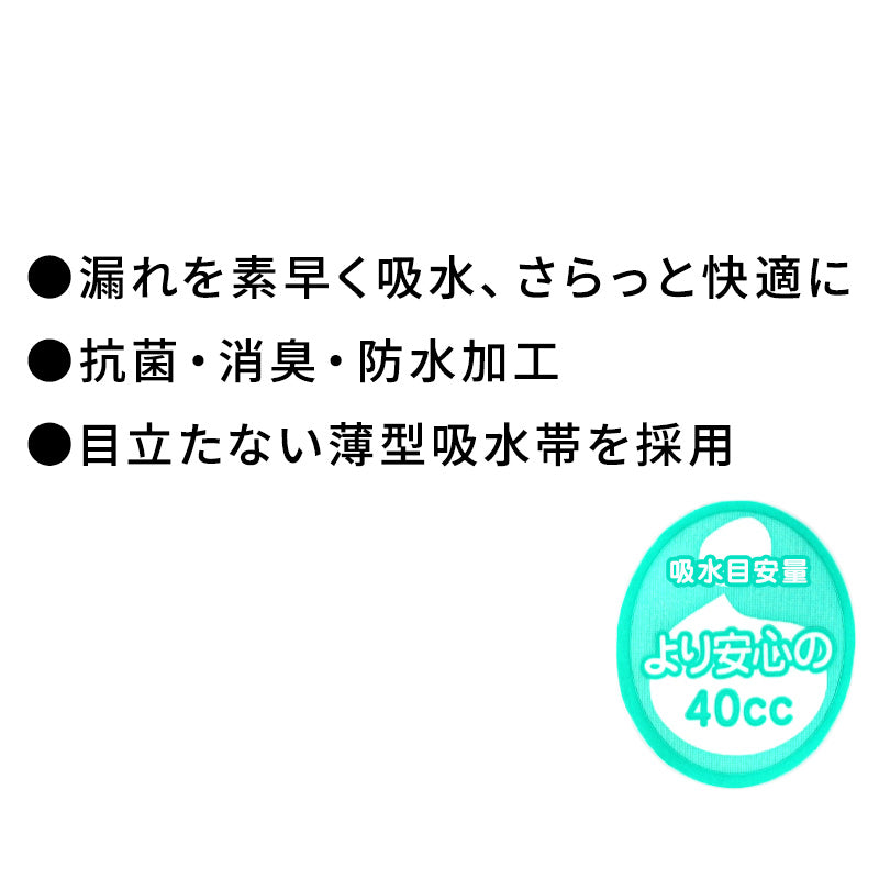 大きいサイズ 失禁ボクサーパンツ 尿漏れパンツ 男性用 40cc 綿100 3L~5L 大寸 介護用 失禁パンツ 中失禁 軽失禁 尿漏れ 吸水シート付き 尿漏れ おねしょ オムツ コットン