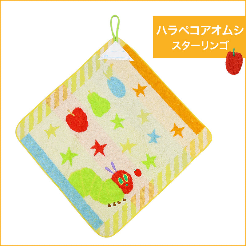 ループタオル タオル ハンドタオル タオルハンカチ 保育園 幼稚園 綿100% キッズ 約34×34cm (ウォッシュタオル 子供用ループ付タオル ハンカチ 入園 名前)