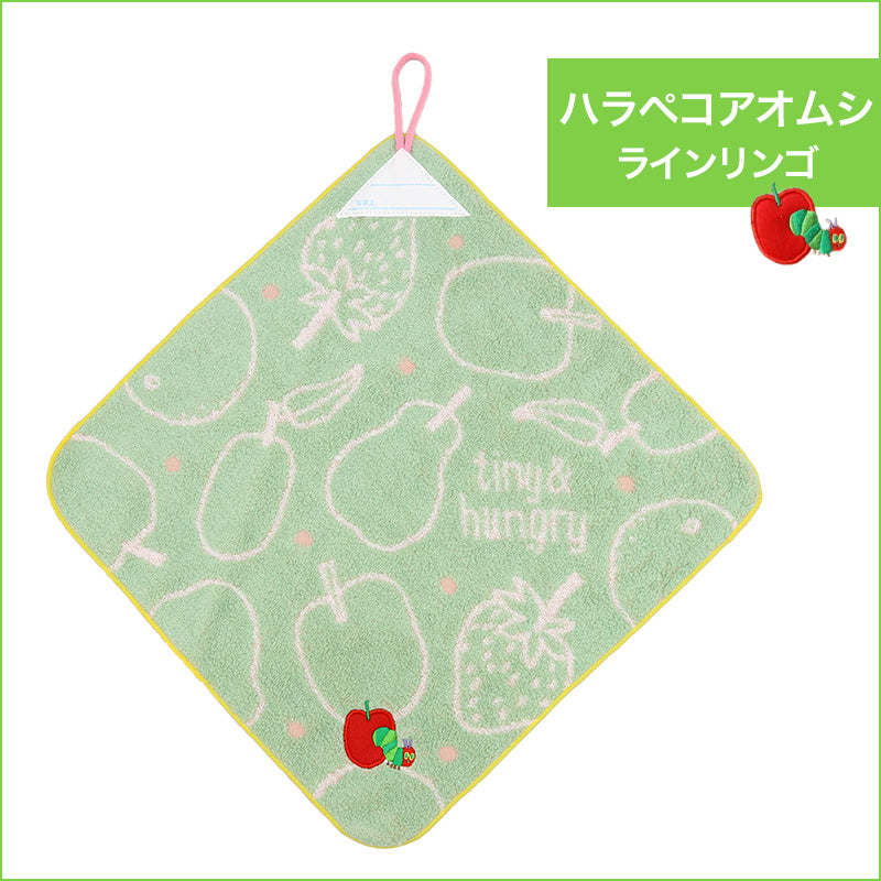 ループタオル タオル ハンドタオル タオルハンカチ 保育園 幼稚園 綿100% キッズ 約34×34cm (ウォッシュタオル 子供用ループ付タオル ハンカチ 入園 名前)