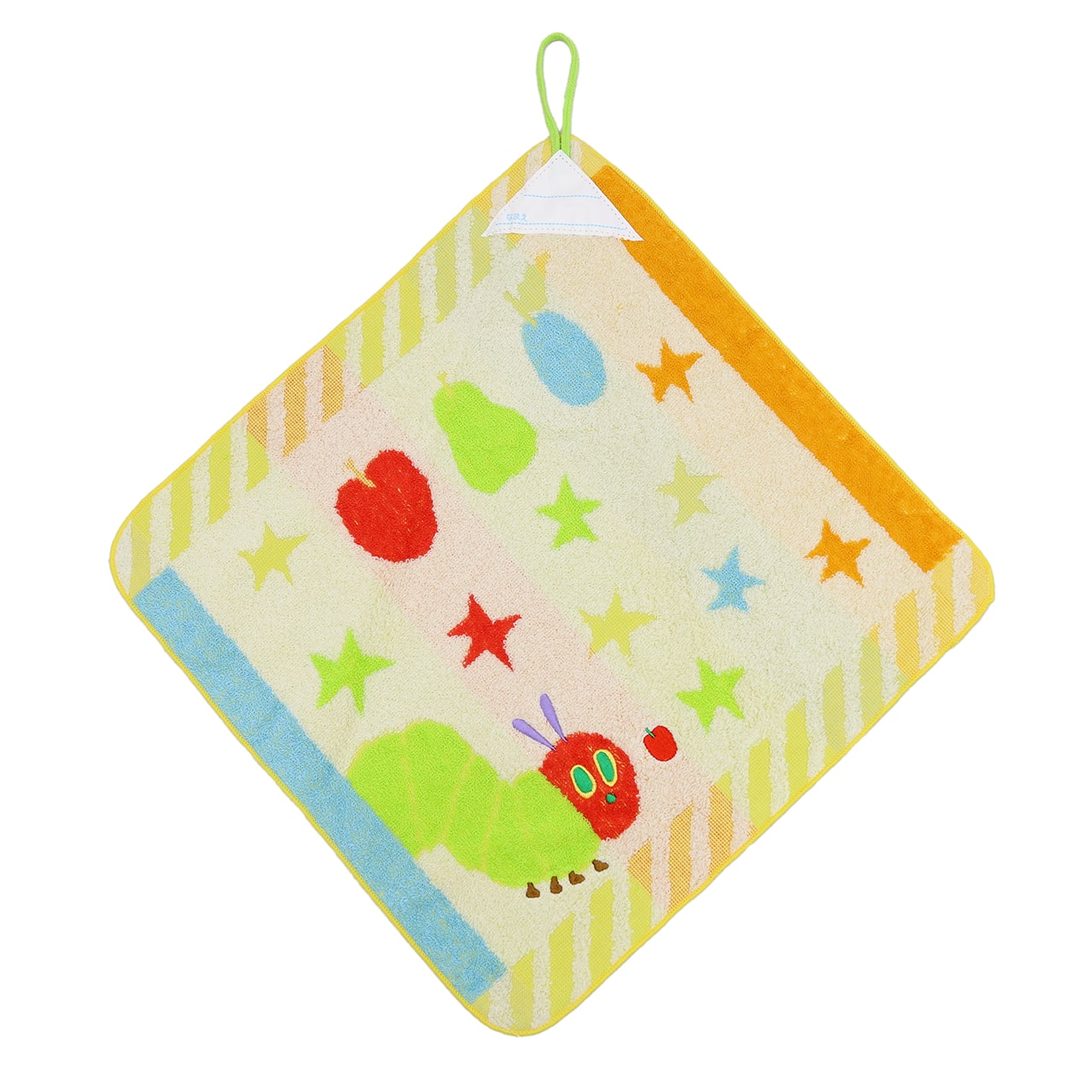 ループタオル タオル ハンドタオル タオルハンカチ 保育園 幼稚園 綿100% キッズ 約34×34cm (ウォッシュタオル 子供用ループ付タオル ハンカチ 入園 名前)