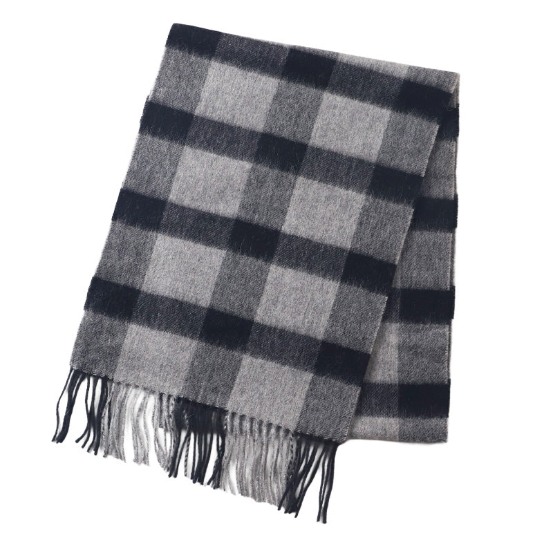 ウール混マフラー レディース マフラー チェック 30cm×164cm 大判 暖かい 柔らかい おしゃれ 防寒 秋冬 ギフト プレゼント 人気 無地 タータンチェック バッファローチェック ブロックチェック 通勤 通学 かわいい 軽量 首元 冬小物 ストール風 ユニセックス