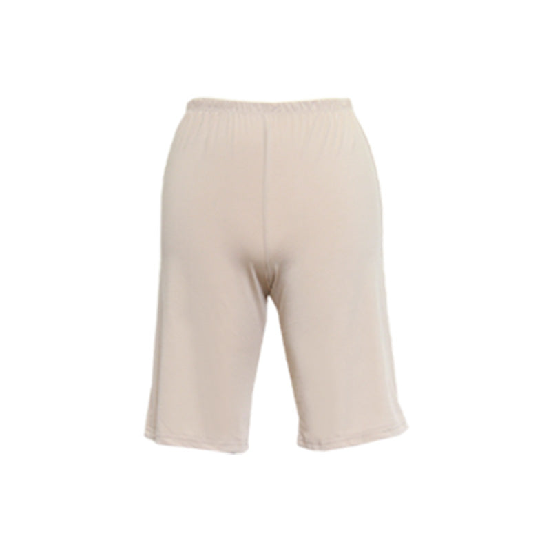 ペチパンツ 透けない ペチコート パンツ フレア レディース 45cm丈 S~LL スカート インナー ペチパン ランジェリー 下着 肌着 透け防止 サラサラ 股ずれ防止 肌色 黒 シンプル S M L LL (在庫限り)