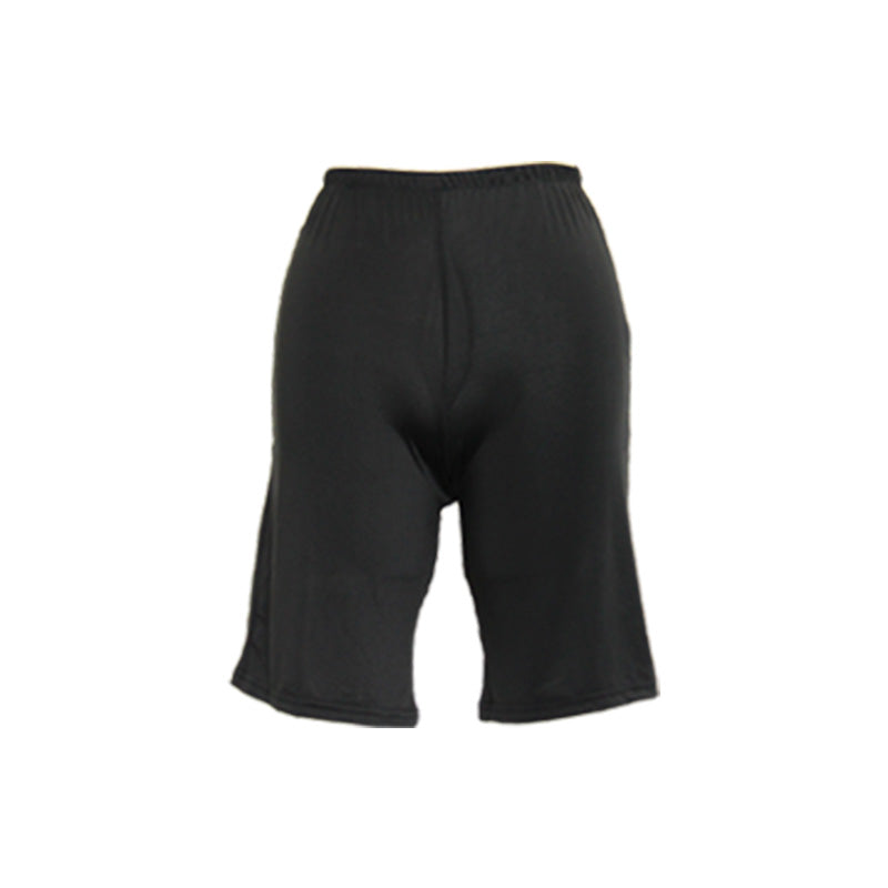ペチパンツ 透けない ペチコート パンツ フレア レディース 45cm丈 S~LL スカート インナー ペチパン ランジェリー 下着 肌着 透け防止 サラサラ 股ずれ防止 肌色 黒 シンプル S M L LL (在庫限り)