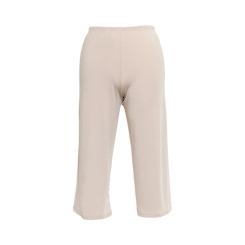 ペチパンツ 透けない ロング丈 ペチコート パンツ キュロット レディース 65cm丈 S~LL スカート インナー ペチパン ランジェリー 下着 肌着 透け防止 サラサラ 股ずれ防止 肌色 黒 シンプル S M L LL (在庫限り)