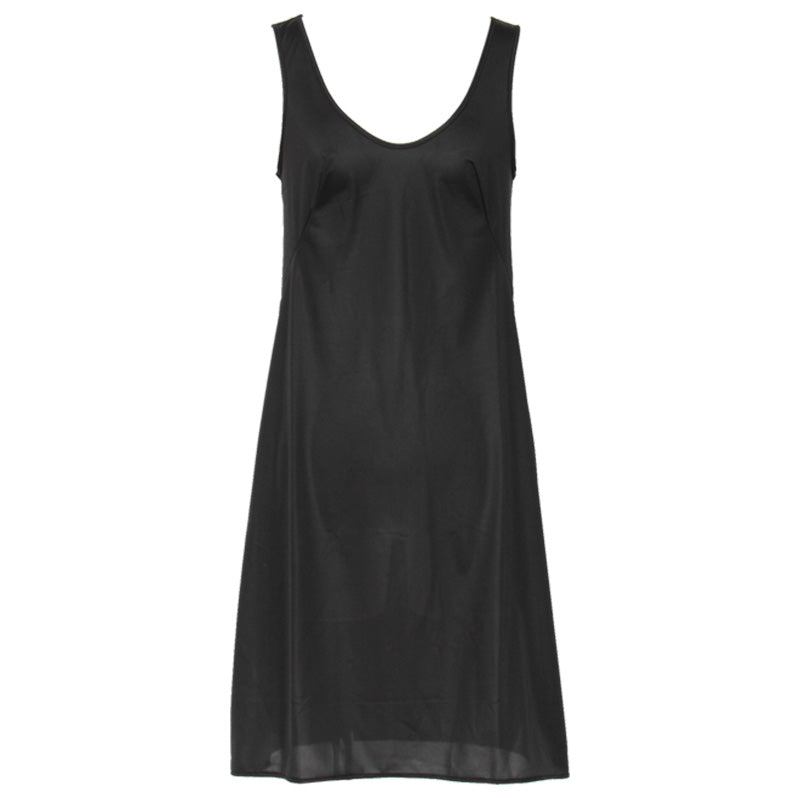 ランジェリー スリップ タンクトップ レディース 透けにくい バスト80~90cm (切替 ペチコート ロングスリップ ワンピース 透けない 透け ベタつき まとわり 80cm 85cm 90cm)