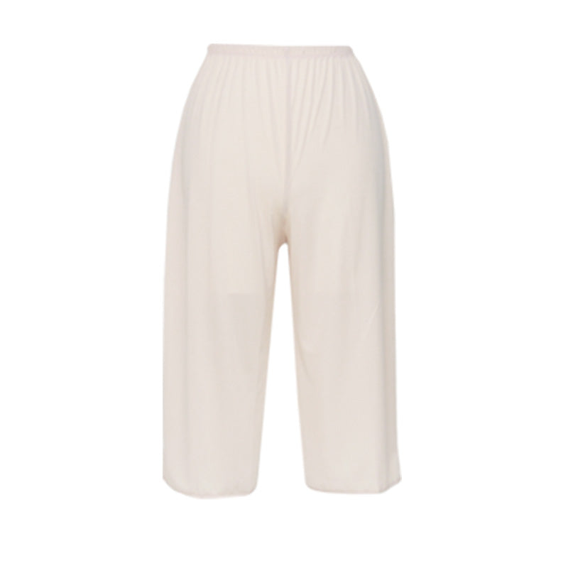 ペチパンツ 透けない ペチコート パンツ ロング キュロット 透けにくい レディース ひざ下 M L LL スカート インナー ペチパン 下着 肌着 透け防止 股ずれ サラサラ ベタつき まとわり 65cm丈 75cm丈 下着透け対策 透け防止 着物 浴衣 祭り パーティドレス 和装下着