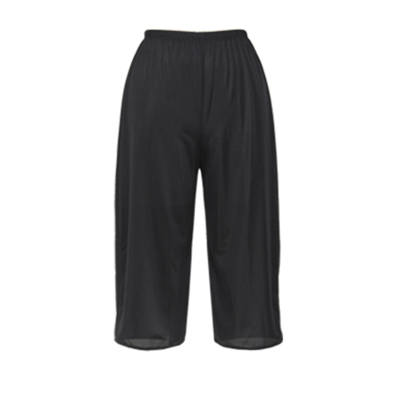 ペチパンツ 透けない ペチコート パンツ ロング キュロット 透けにくい レディース ひざ下 M L LL スカート インナー ペチパン 下着 肌着 透け防止 股ずれ サラサラ ベタつき まとわり 65cm丈 75cm丈 下着透け対策 透け防止 着物 浴衣 祭り パーテ