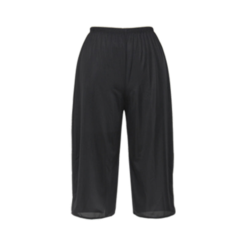 ペチパンツ 透けない ペチコート パンツ ロング キュロット 透けにくい レディース ひざ下 M~LL スカート インナー ペチパン 下着 肌着 透け防止 股ずれ サラサラ ベタつき まとわり 65cm丈 M L LL