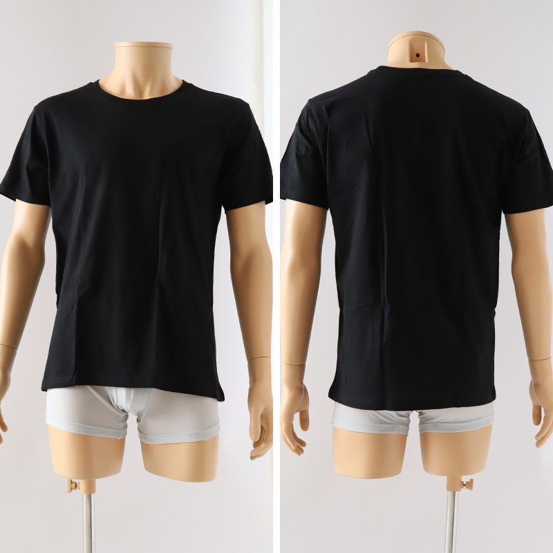 加齢臭 対策 男性 インナー シャツ メンズ 綿100 M~LL 半袖 丸首 消臭 クルーネック tシャツ インナーシャツ 綿100% 肌着 下着 大きいサイズ m l ll