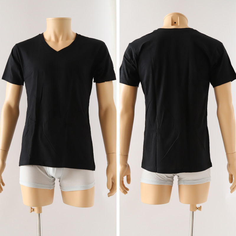 綿100 インナー シャツ メンズ 半袖 V首 消臭 M~LL vネック tシャツ インナーシャツ 綿100% アンダー 肌着 下着 大きいサイズ m l ll