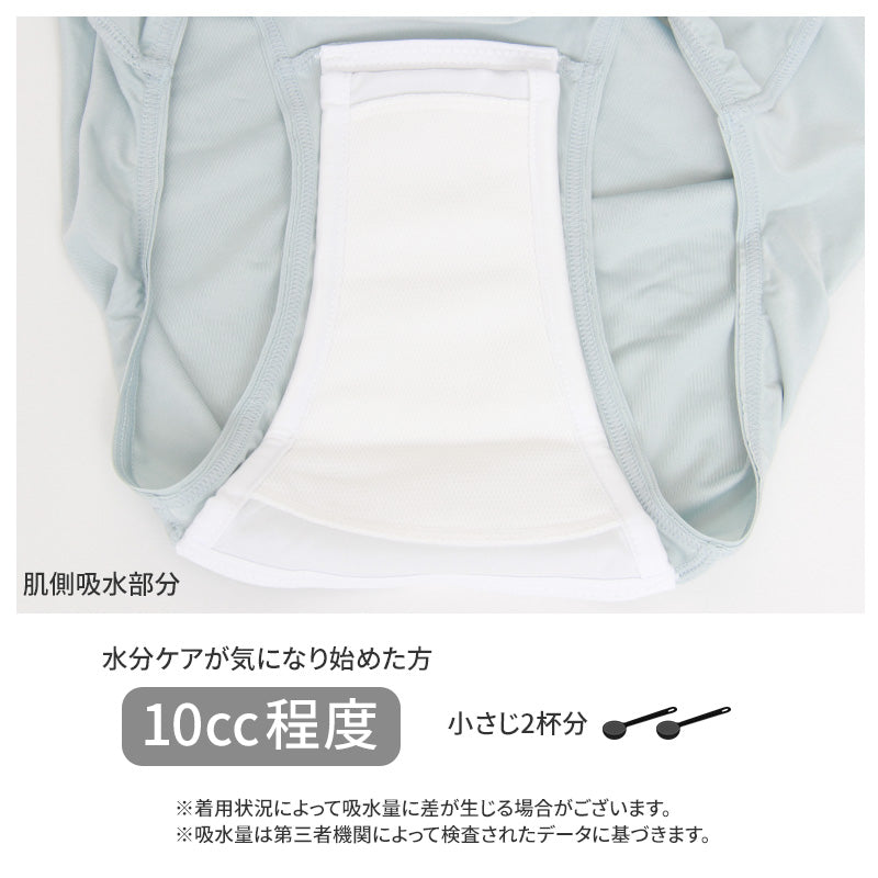 失禁ショーツ ちょいモレ 吸水 スタンダード 10ml 10cc M L LL 介護 ショーツ 下着 軽失禁 尿漏れ 尿モレ 抗菌防臭 産後ケア シンプル 無地 cocorun