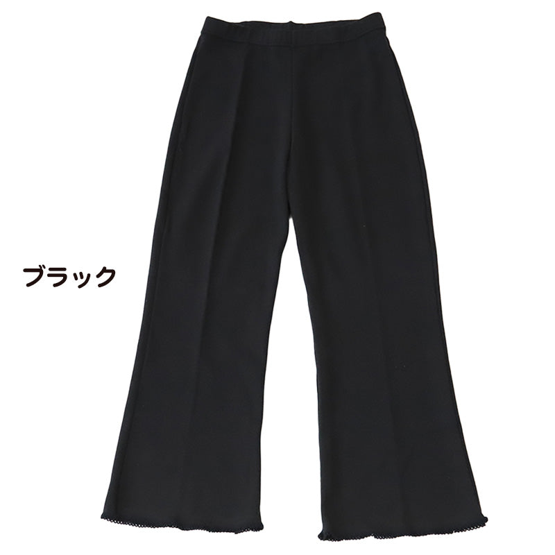 日本製8分丈スパッツ M-L・L-LL(女性 レギンス スポーツ インナー 黒 8分丈 フレアパンツ) (在庫限り)