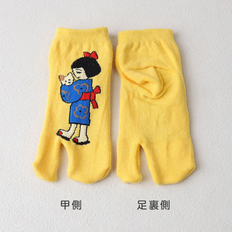 アウトレット キッズ 足袋ソックス 6足組 子供靴下 くつ下 10-24cm キッズ スニーカー丈 綿混 足袋 タビ 足袋靴下 足袋型靴下 くつ下 くつした 日本製 (在庫限り)