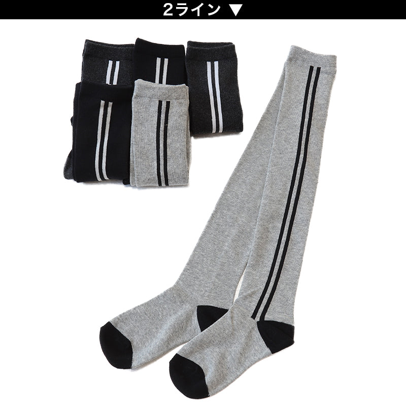ニーハイソックス キッズ 女の子 ニーハイ ソックス 6足組 16-18cm~22-24cm (オーバーニーソックス オーバーニー 靴下 ひざ上丈 ジュニアソックス ロング丈 長靴下 綿混 くつ下 くつした) (在庫限り)