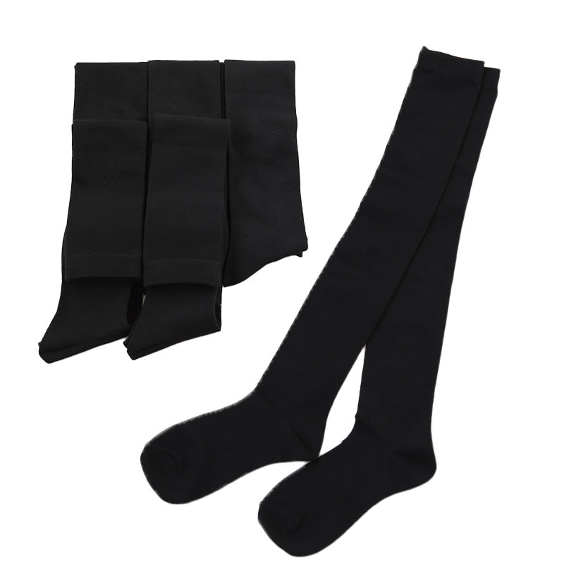 ニーハイソックス キッズ 女の子 ニーハイ ソックス 6足組 16-18cm~22-24cm (オーバーニーソックス オーバーニー 靴下 ひざ上丈 ジュニアソックス ロング丈 長靴下 綿混 くつ下 くつした) (在庫限り)