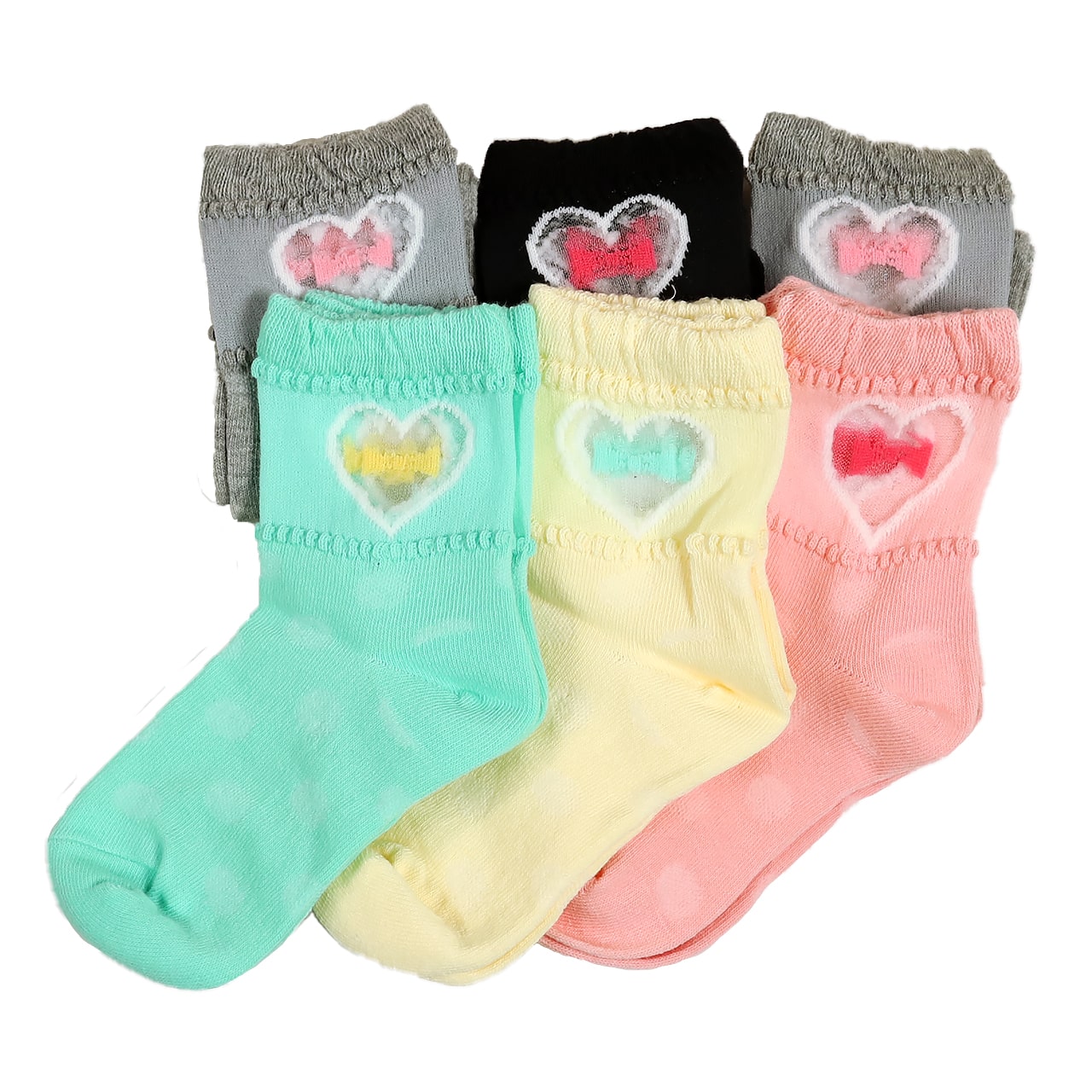 【 お得 】 キッズ ソックス 靴下 女子 女の子 ショートソックス 6足組 16-18cm~22-24cm (ガールズ ショート丈 綿混 くつ下 くつした ねこ ネコ) (在庫限り)