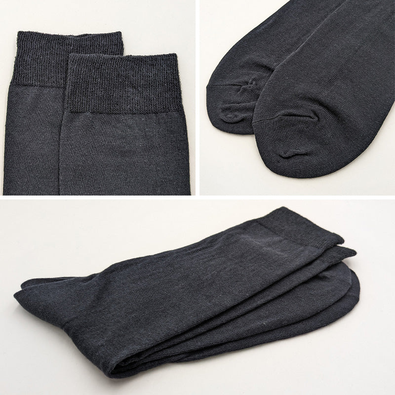 ビジネスソックス メンズ 綿 ハイソックス 靴下 口ゴム締め付けない 2足組 24~27cm ビジネス ソックス セット 無地 黒 大きいサイズ 男性 紳士 くつ下 くつした アウトレット 24 25 26 27 (在庫限り)