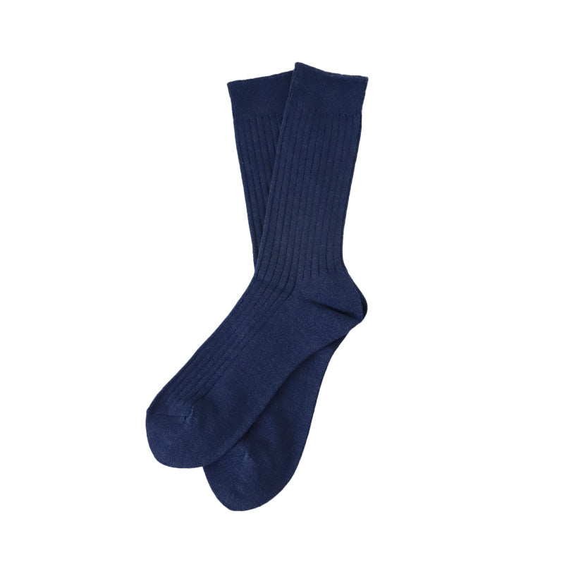 【 お得 】 メンズ クルーソックス リブ 日本製 消臭 綿混 23-25cm・24-26cm (メンズ 男性 紳士 綿混 防臭 ソックス くつ下 くつした リブ) (在庫限り)