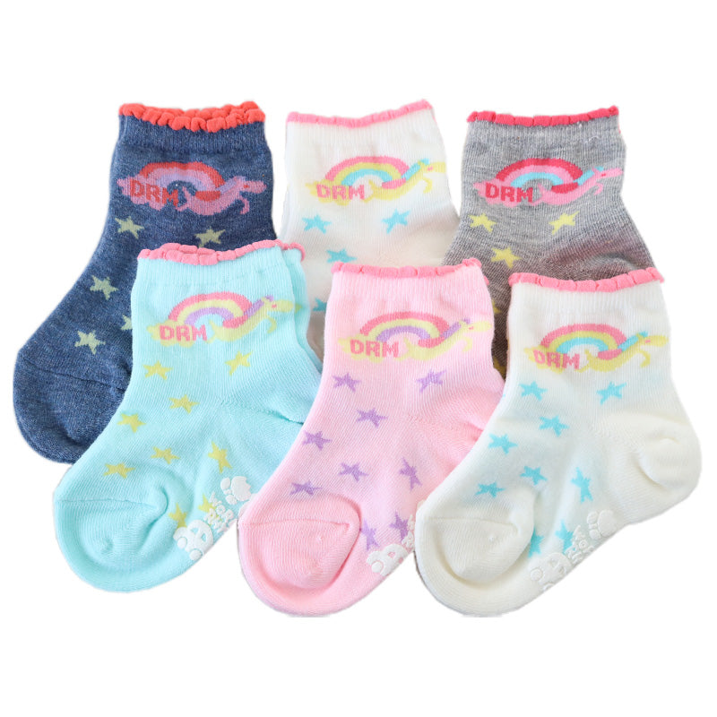 子供 靴下 ショート ソックス キッズ 男の子 女の子 6足 柄 10-15cm (男子 女子 猫 うさぎ 6足 短い 滑り止め 綿混 飛行機 リス 春 夏 こども靴下) (在庫限り)