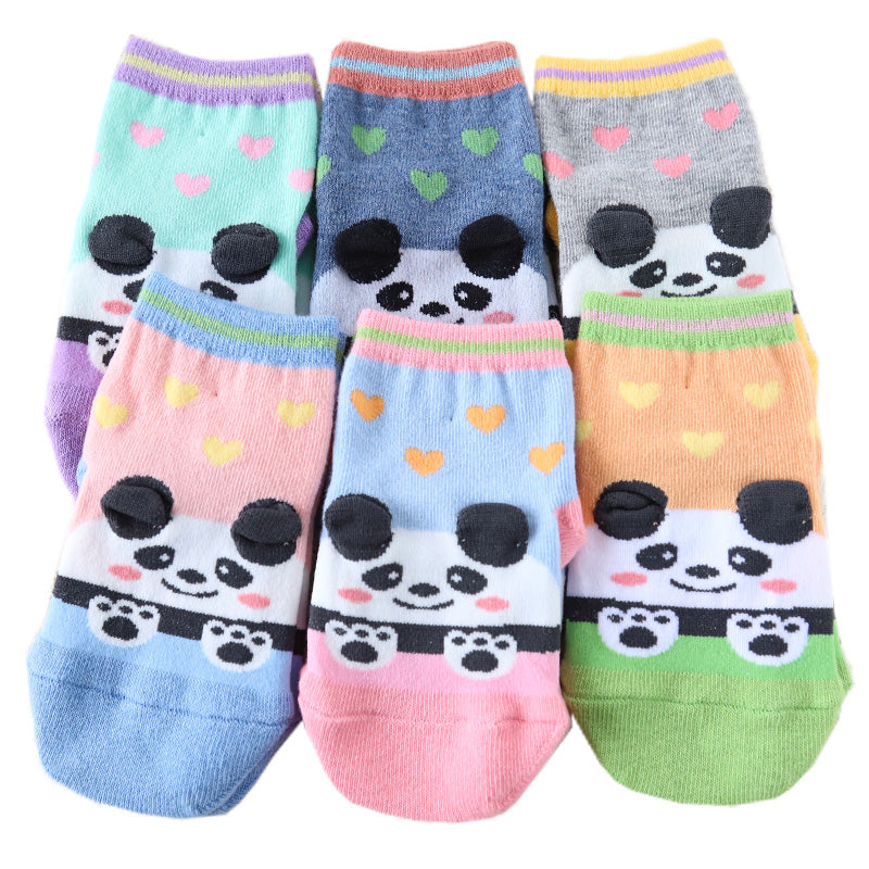 子供 靴下 ショート ソックス キッズ 男の子 女の子 6足 柄 10-15cm (男子 女子 猫 うさぎ 6足 短い 滑り止め 綿混 飛行機 リス 春 夏 こども靴下) (在庫限り)