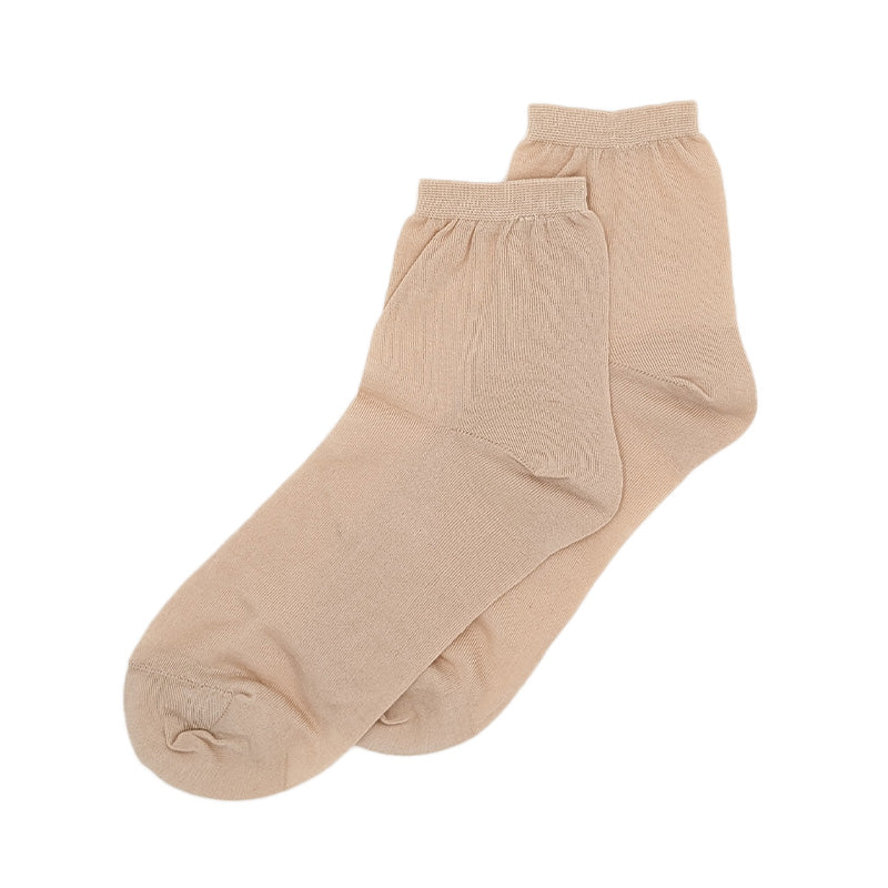 ショートソックス 綿100 日本製 レディース 23-24cm ショート 女性用 コットン 日本製 薄い 薄地 通気性 無地 シンプル 夏用 ブラック ピンク グレー ホワイト ベージュブラウン おやすみソックス (在庫限り)